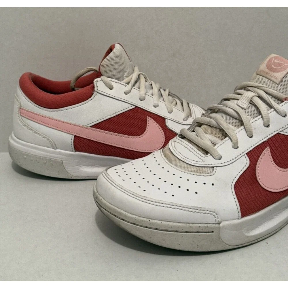 Nike Zoom Court Lite Tennis Sports Shoes Women's 9 White Lace-Up DV3279-101 - Picture 5 of 12